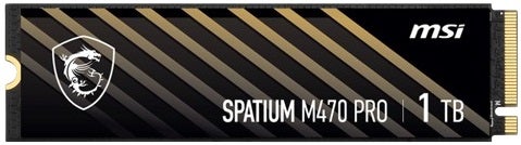 MSI Spatium M470 Pro PCIe 4.0 NVMe M.2 Solid State Drive